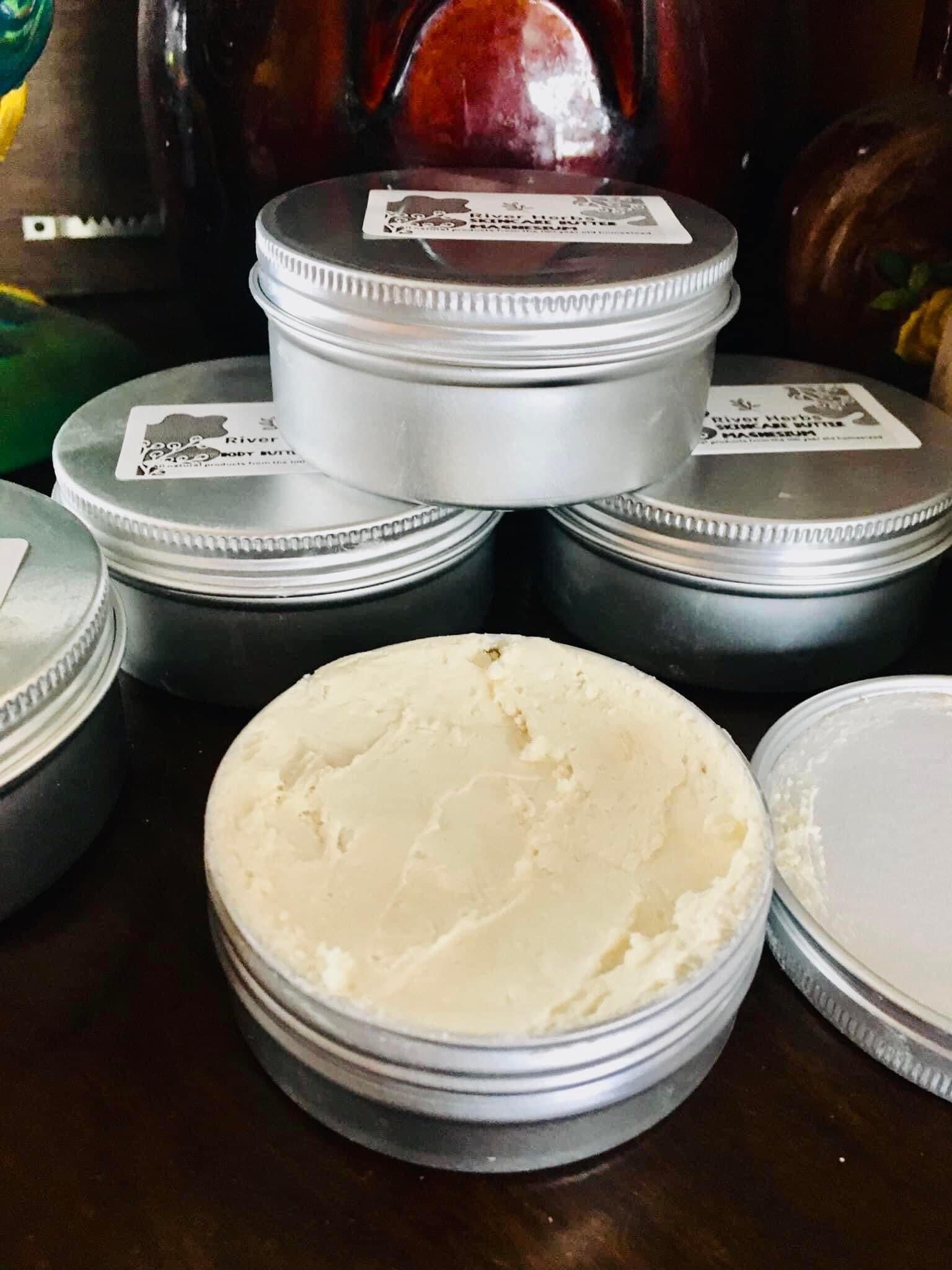 Magnesium whipped body butter sleep calming goat milk